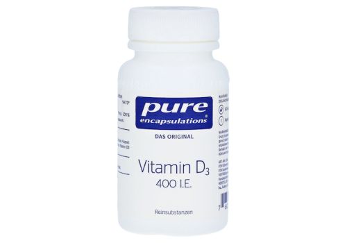 PURE ENCAPSULATIONS Vitamin D3 400 I.E. Kapseln – PZN 05455521 (PZN 05455521)