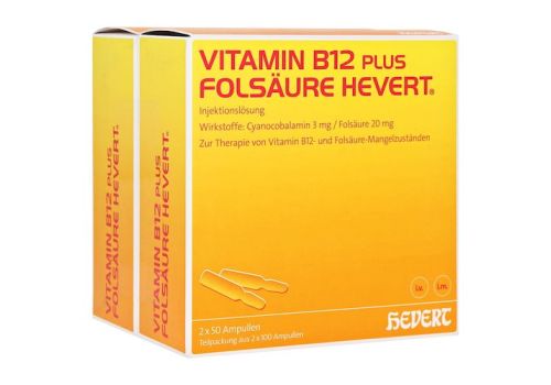 Vitamin B12 Folsäure Hevert Amp.-Paare – PZN 04674439 (PZN 04674439)