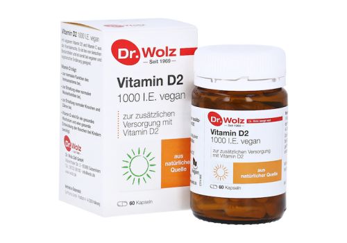 VITAMIN D2 1000 I.E. vegan Kapseln – PZN 09536831 (PZN 09536831)