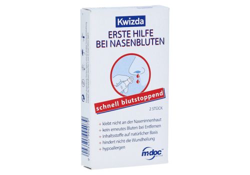 Kwizda Erste Hilfe bei Nasenbluten Nasenstöpsel – PZN 00167616 (PZN 00167616)