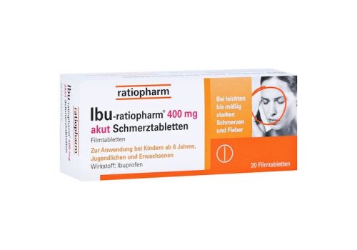 IBU-ratiopharm 400 akut Schmerztabletten – PZN 00266040 (PZN 00266040)
