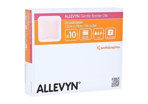 ALLEVYN Gentle Border Lite 7,5x7,5 cm Schaumverb. – PZN 09431210 (PZN 09431210)