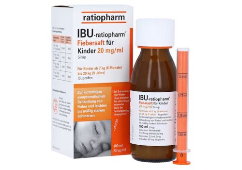 IBU-ratiopharm Fiebersaft für Kinder 20mg/ml – PZN 00696266 (PZN 00696266)