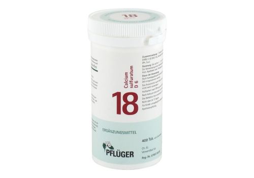 BIOCHEMIE Pflüger 18 Calcium sulfuratum D 6 Tabl. – PZN 06322549 (PZN 06322549)