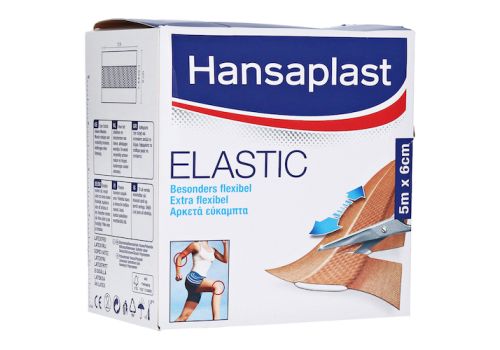 Hansaplast Elastic Pflaster 6 cmx5 m – PZN 07577613 (PZN 07577613)