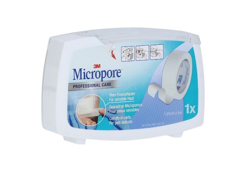 Micropore Vliespflaster, 1,25 cm x 5 m – PZN 06337930 (PZN 06337930)