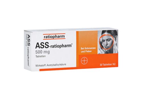 ASS-ratiopharm 500mg – PZN 03403885 (PZN 03403885)