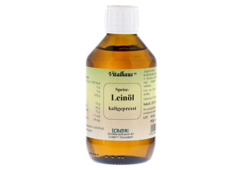 Leinöl Kaltgepresst Vitalhaus – PZN 01295351 (PZN 01295351)