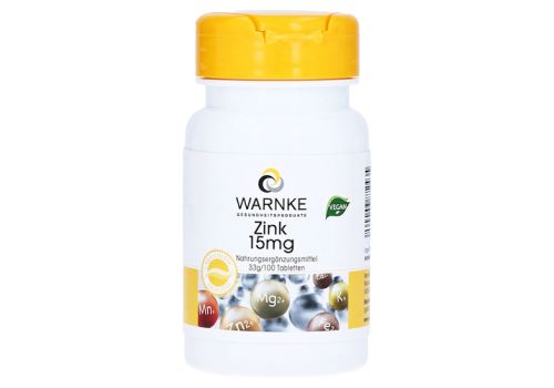 Zink 15 mg Tabletten – PZN 01355188 (PZN 01355188)