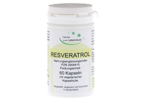 RESVERATROL KOMPLEX Vegi Kapseln – PZN 02904415 (PZN 02904415)
